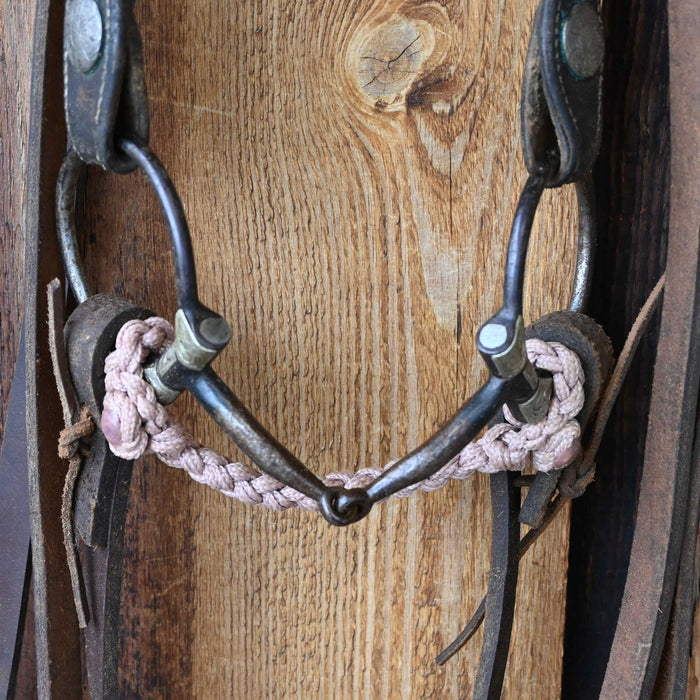 D-Ring Smooth Snaffle Bridle Rig w/Single Ear Headstall