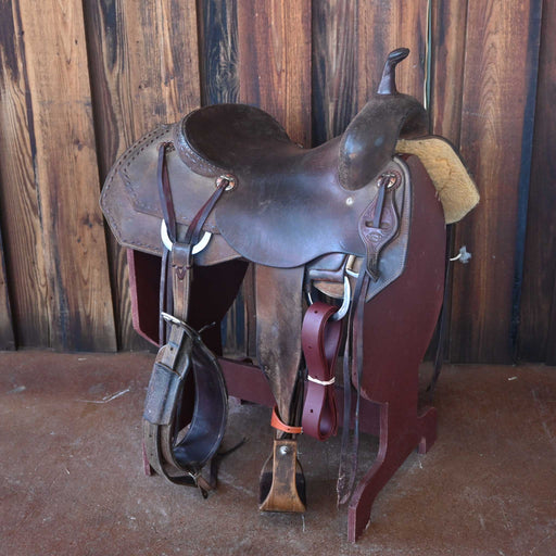 16" USED JEFF SMITH CUTTING SADDLE Saddles - Used Jeff Smith