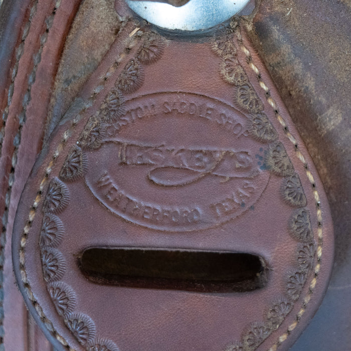 12.5" USED TESKEY'S JR RANCH ASSOCIATION SADDLE