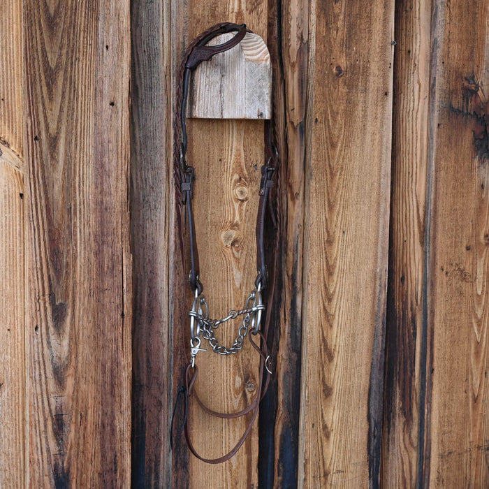 Twisted Wire Dogbone Bridle Rig w/Single Ear Headstall
