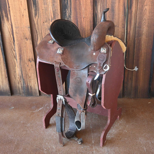 14" USED JEFF SMITH BARREL SADDLE Saddles - New Jeff Smith