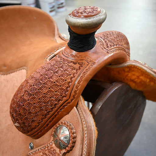 15" TESKEY'S ROPING SADDLE Saddles - New Teskey's Saddlery