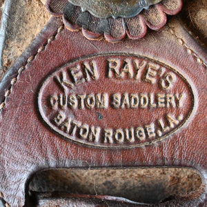 16.5" USED KEN RAYES CUTTING SADDLE Saddles Ken Rayes   