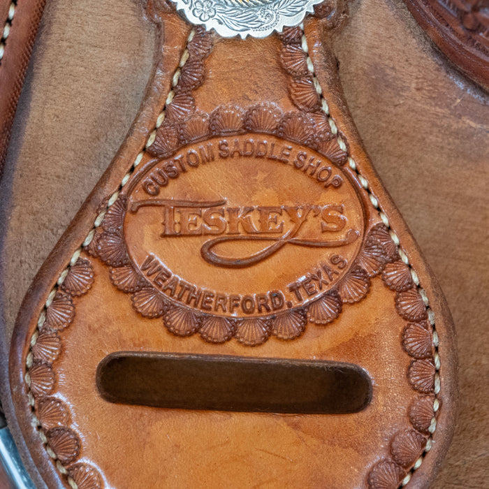 13" USED TESKEY'S BARREL SADDLE