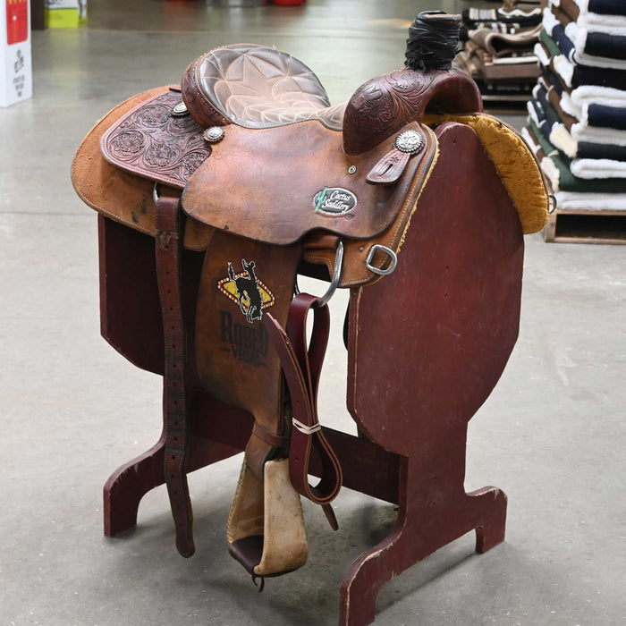 14.5" USED CACTUS TEAM ROPING SADDLE