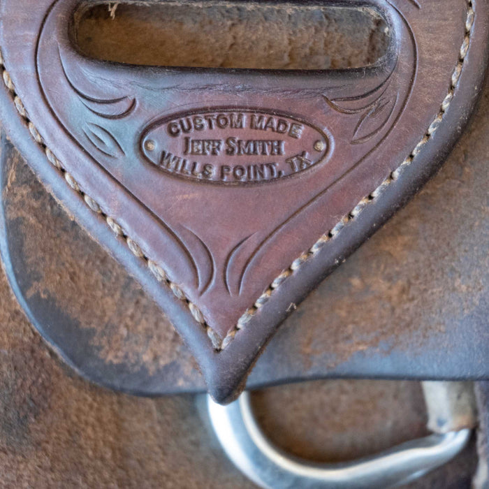 16.5" USED JEFF SMITH RANCH CUTTER SADDLE