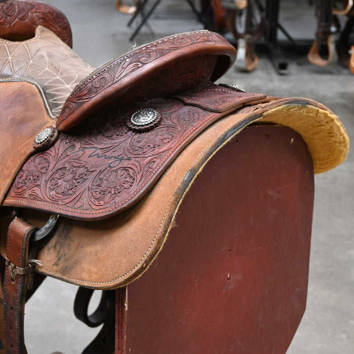 14.5" USED CACTUS TEAM ROPING SADDLE