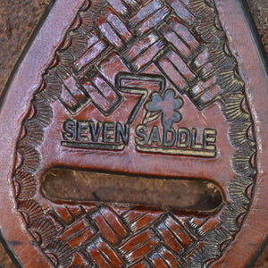 14" USED SEVEN BARREL SADDLE Saddles Seven Saddle