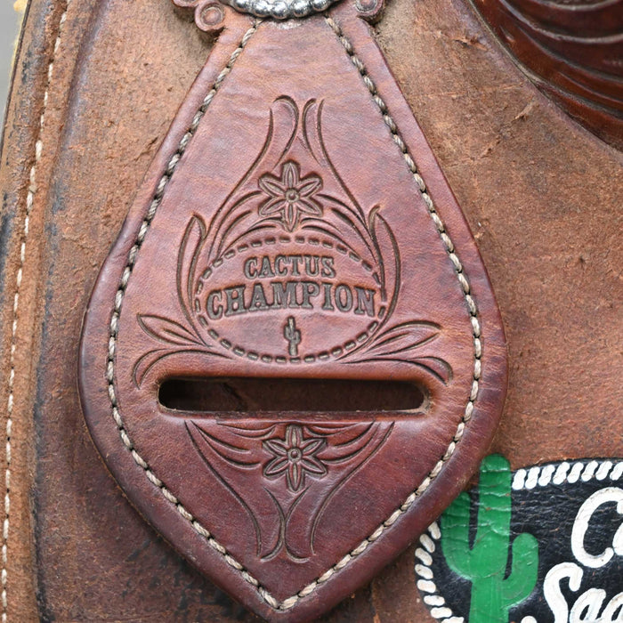 14.5" USED CACTUS TEAM ROPING SADDLE