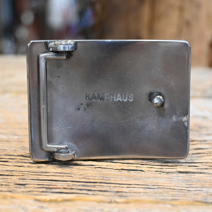 Kamphaus Silver Mounted Floral Swirl Belt Buckle