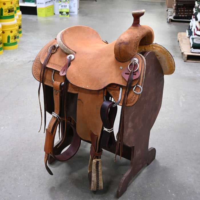 15.5" USED HENDERSON CUSTOM RANCH SADDLE Saddles - Used Henderson Custom Saddle