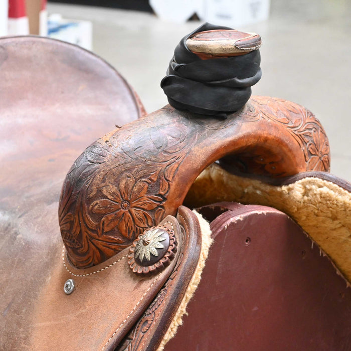 14.5" USED MARTIN TEAM ROPING SADDLE