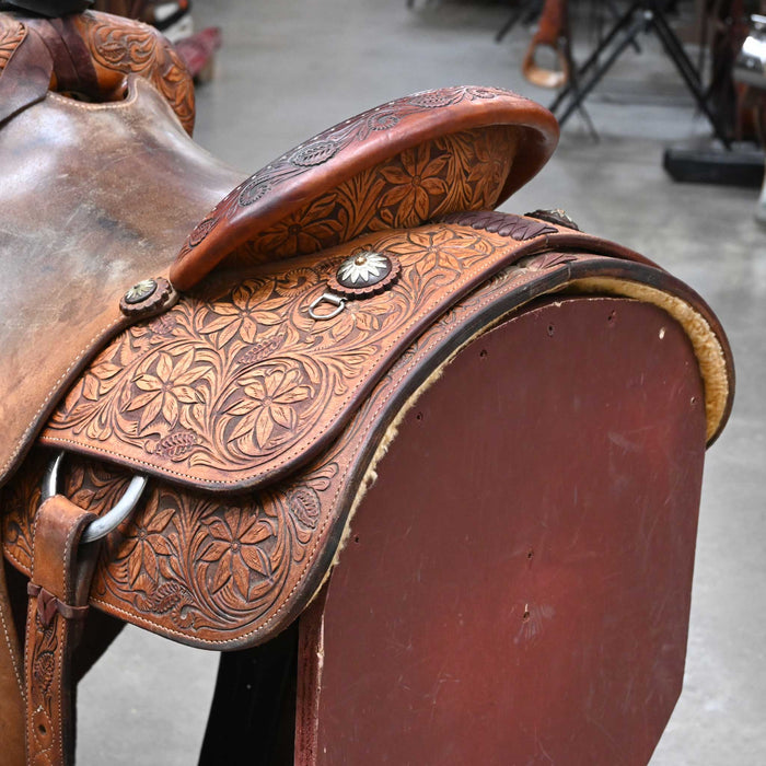 14.5" USED MARTIN TEAM ROPING SADDLE