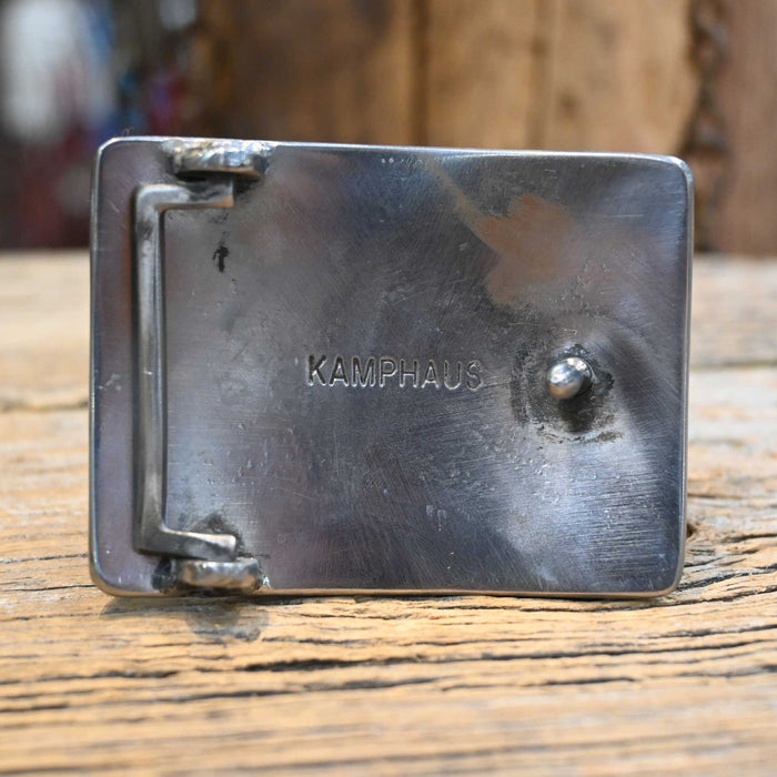 Kamphaus Seven Silver Mounted Bars Belt Buckle
