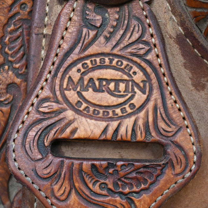14.5" USED MARTIN TEAM ROPING SADDLE