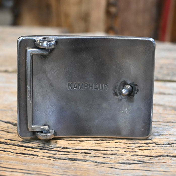 Kamphaus Silver Mounted Howling Wolf Belt Buckle