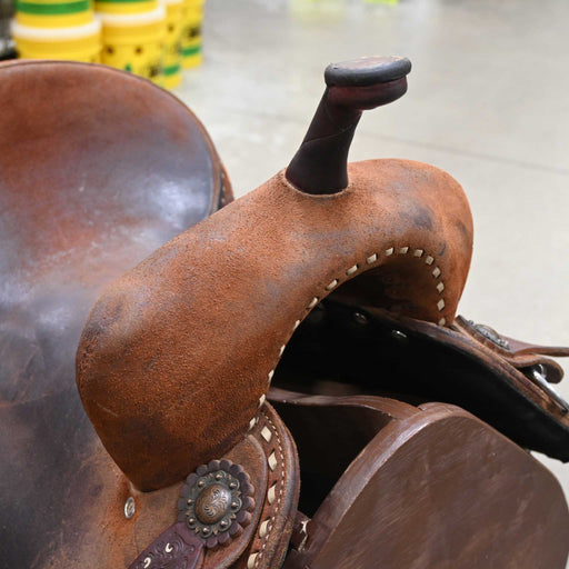 13" USED DOUBLE J THE LEGEND BARREL SADDLE Saddles - Used DOUBLE J SADDLERY