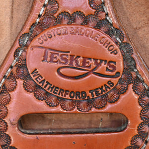 14" USED TESKEY'S BARREL SADDLE Saddles Teskey's Saddlery