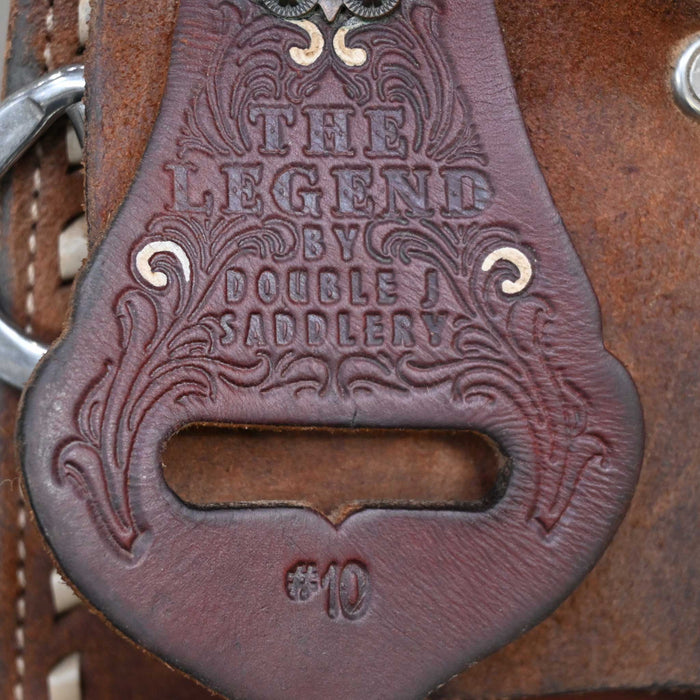 13" USED DOUBLE J THE LEGEND BARREL SADDLE Saddles - Used DOUBLE J SADDLERY