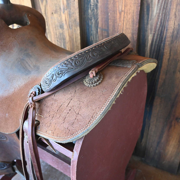 15.5" USED TESKEY'S PRO CUTTER RANCH CUTTER SADDLE Saddles - Used Teskey's Saddlery