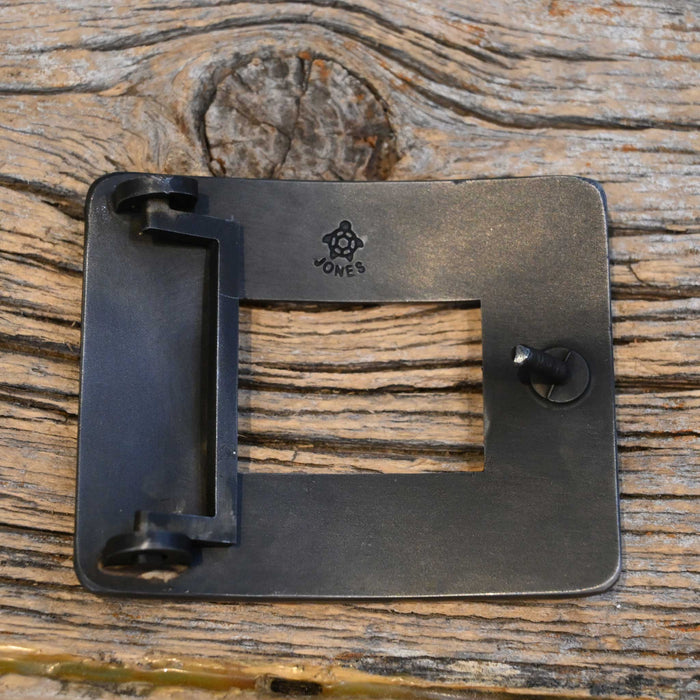 Turtle Jones Silver & Brass Mounted Belt Buckle