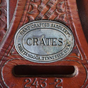 14.5" USED CRATES COW HORSE SADDLE Saddles Crates