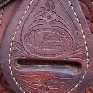 15.5" USED CACTUS RANCH SADDLE Saddles - Used CACTUS SADDLERY