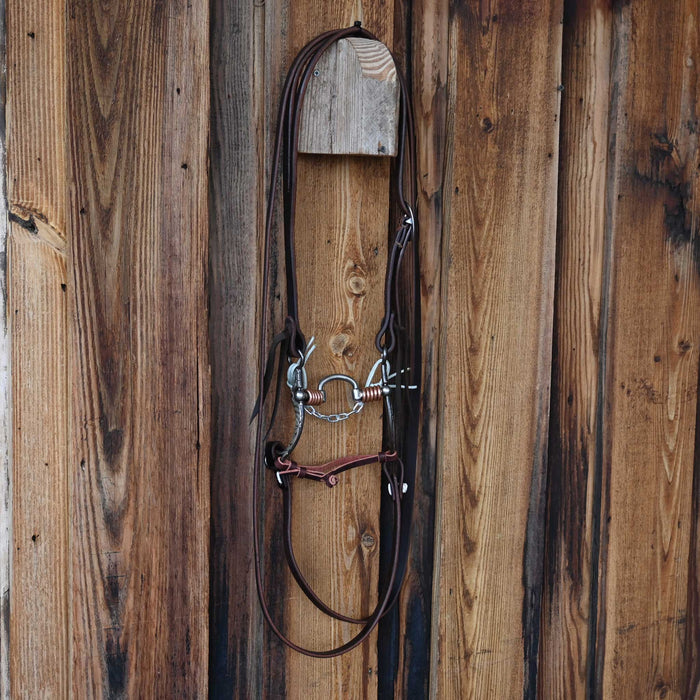 Kerry Kelley Silver Mounted 65 Milkman Correction Bridle Rig w/Split Ear Headstall Tack - Rigs Kerry Kelley