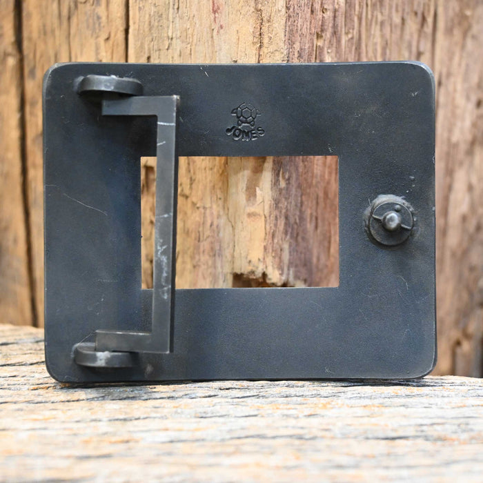 Turtle Jones Silver & Copper Mounted Belt Buckle