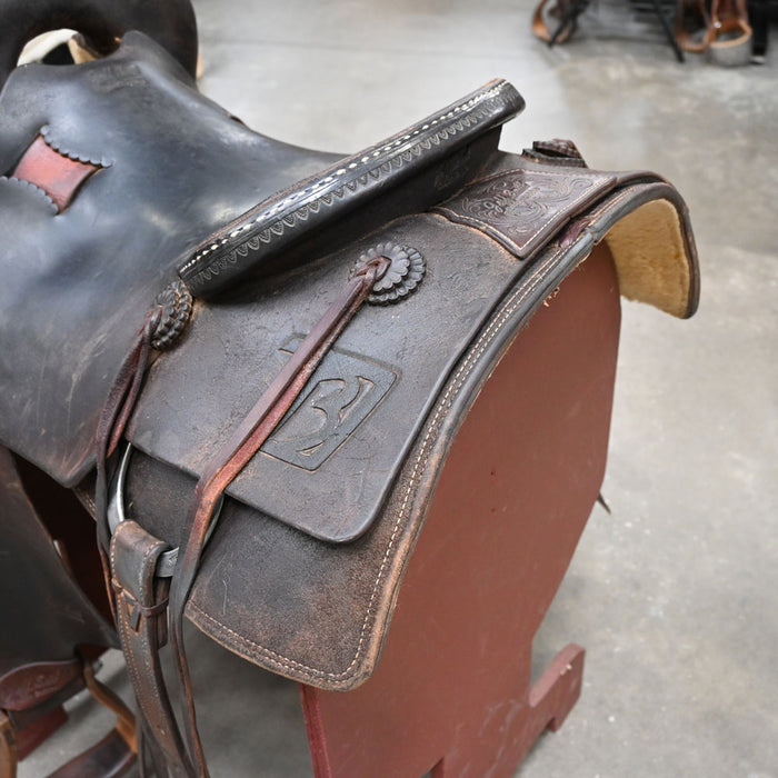16" USED JEFF SMITH CUTTING SADDLE Saddles - Used Jeff Smith