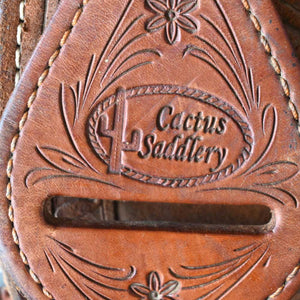 14" USED CACTUS BARREL SADDLE Saddles CACTUS SADDLERY   