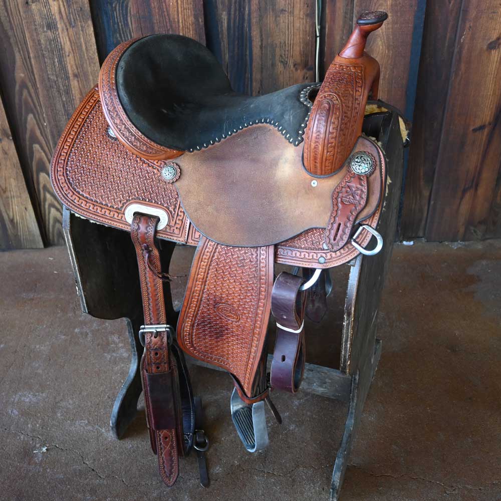 14.5" USED REINSMAN X SERIES BARREL SADDLE Saddles Reinsman   