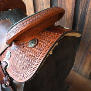 14.5" USED REINSMAN X SERIES BARREL SADDLE Saddles Reinsman   