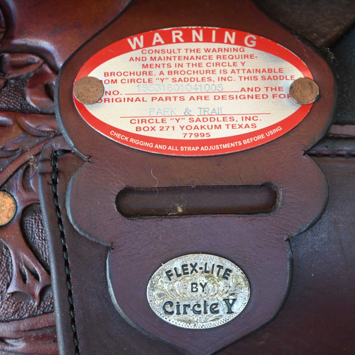 16" USED CIRCLE Y FLEX-LITE TRAIL SADDLE Saddles - Used Circle Y Saddlery