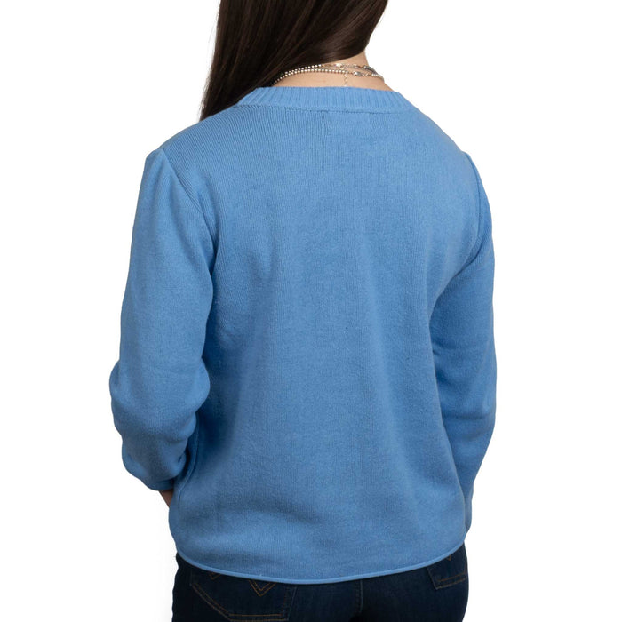 Teskey's Pullover Sweater - Hydrangea/Navy