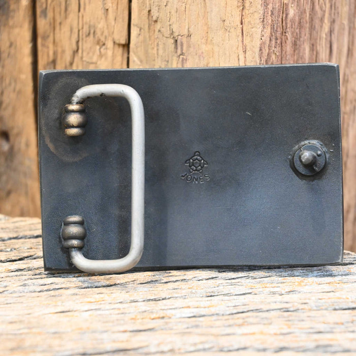 Turtle Jones Silver Mounted Heart Belt Buckle