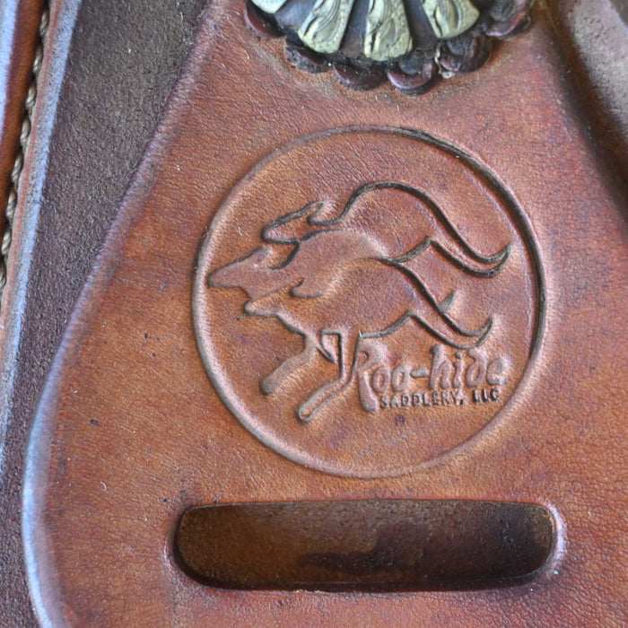 14" USED ROO HIDE BARREL SADDLE