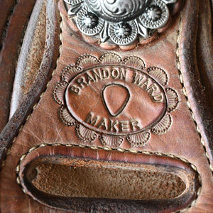 14.5" USED BRANDON WARD RANCH SADDLE Saddles Brandon Ward   
