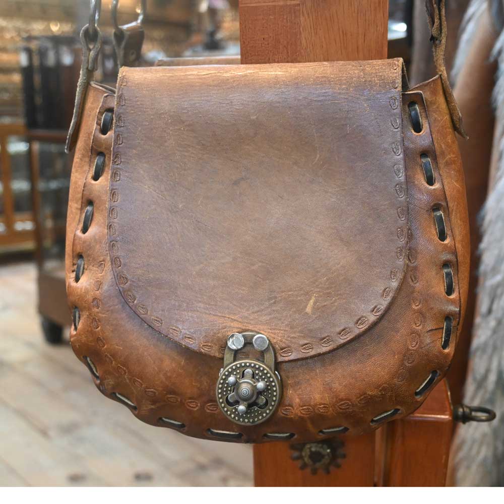 Western Purse  - Vintage Leather Purse _CA602