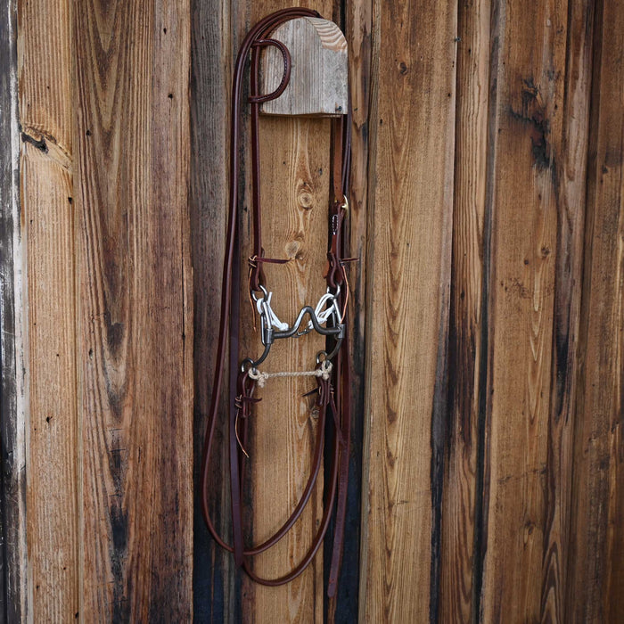 Jim Edwards Solid Port Bridle Rig w/All New Leather