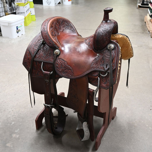 14.5" USED R. RUELAS WOODY TAYLOR RANCH CUTTING SADDLE Saddles - Used R.Ruelas