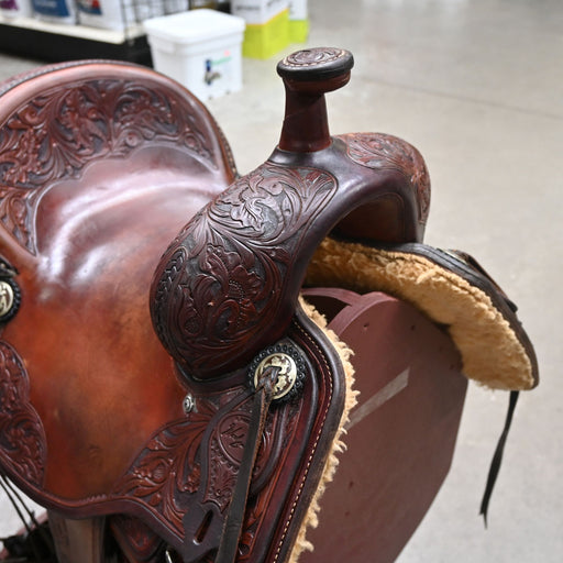 14.5" USED R. RUELAS WOODY TAYLOR RANCH CUTTING SADDLE Saddles - Used R.Ruelas