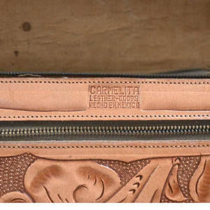 Western Purse  - Vintage Leather Satchel Purse _CA604
