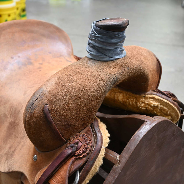 14.5" USED TEXAS RANCH OUTFITTERS RANCH SADDLE