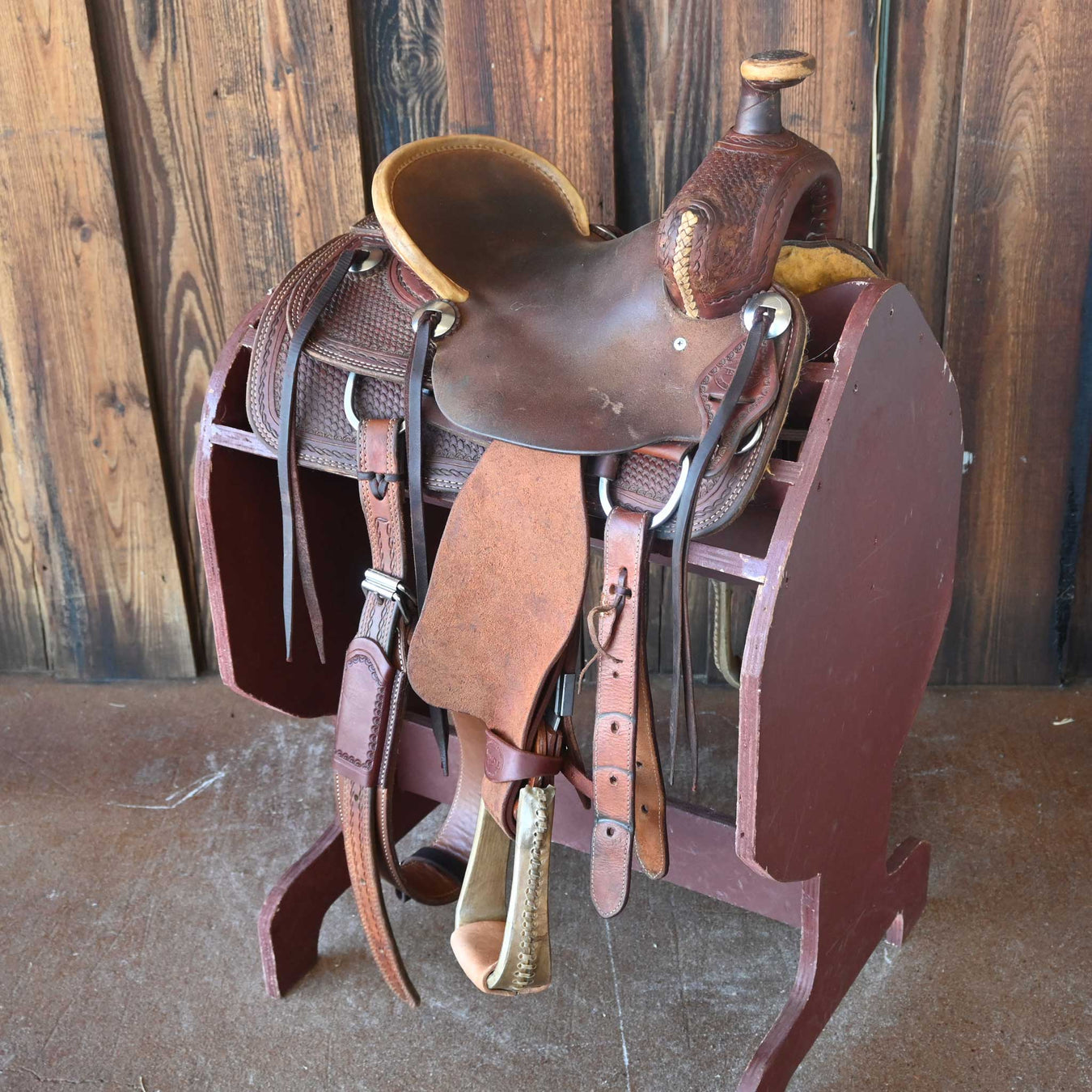 12" USED TESKEY'S JR ASSOCIATION SADDLE Saddles - Used Teskey's Saddlery