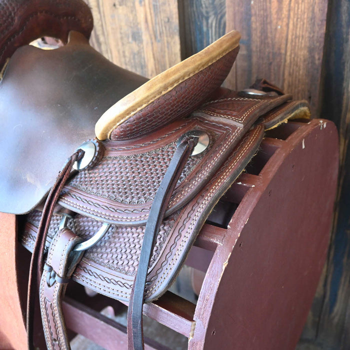 12" USED TESKEY'S JR ASSOCIATION SADDLE Saddles - Used Teskey's Saddlery