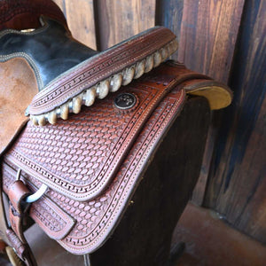 13" USED TESKEY'S ROPING SADDLE Saddles TESKEY'S SADDLERY LLC   