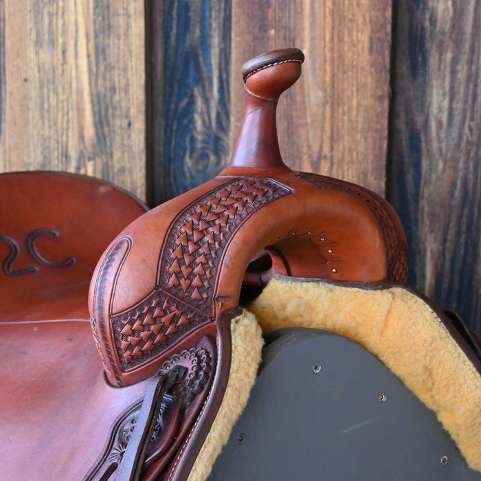 15.5" USED GENE BADER CUTTING SADDLE