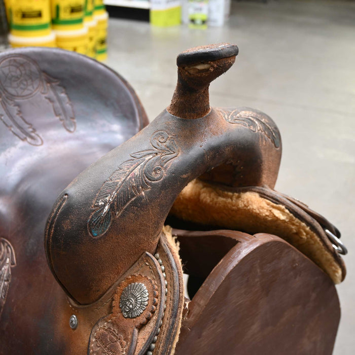 14" USED COWBOY CLASSIC BARREL SADDLE