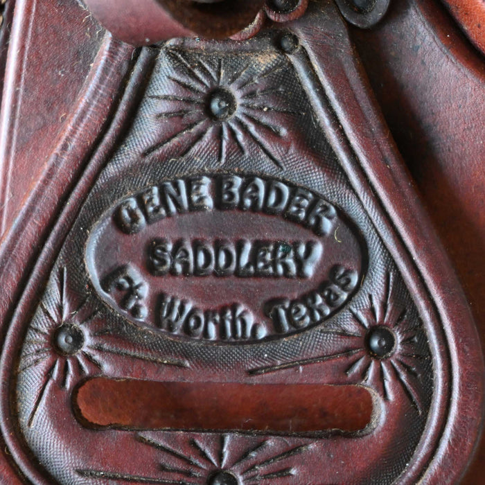 15.5" USED GENE BADER CUTTING SADDLE